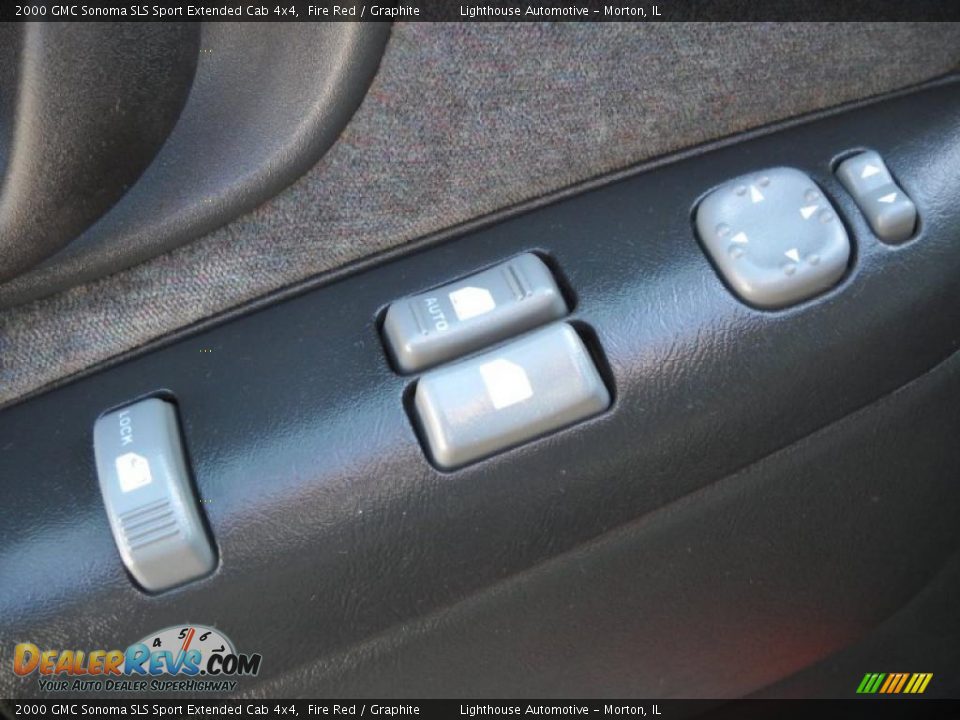 2000 GMC Sonoma SLS Sport Extended Cab 4x4 Fire Red / Graphite Photo #13