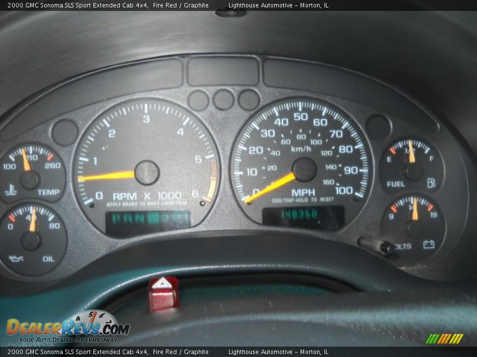 2000 GMC Sonoma SLS Sport Extended Cab 4x4 Fire Red / Graphite Photo #15