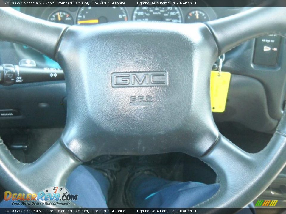 2000 GMC Sonoma SLS Sport Extended Cab 4x4 Fire Red / Graphite Photo #16