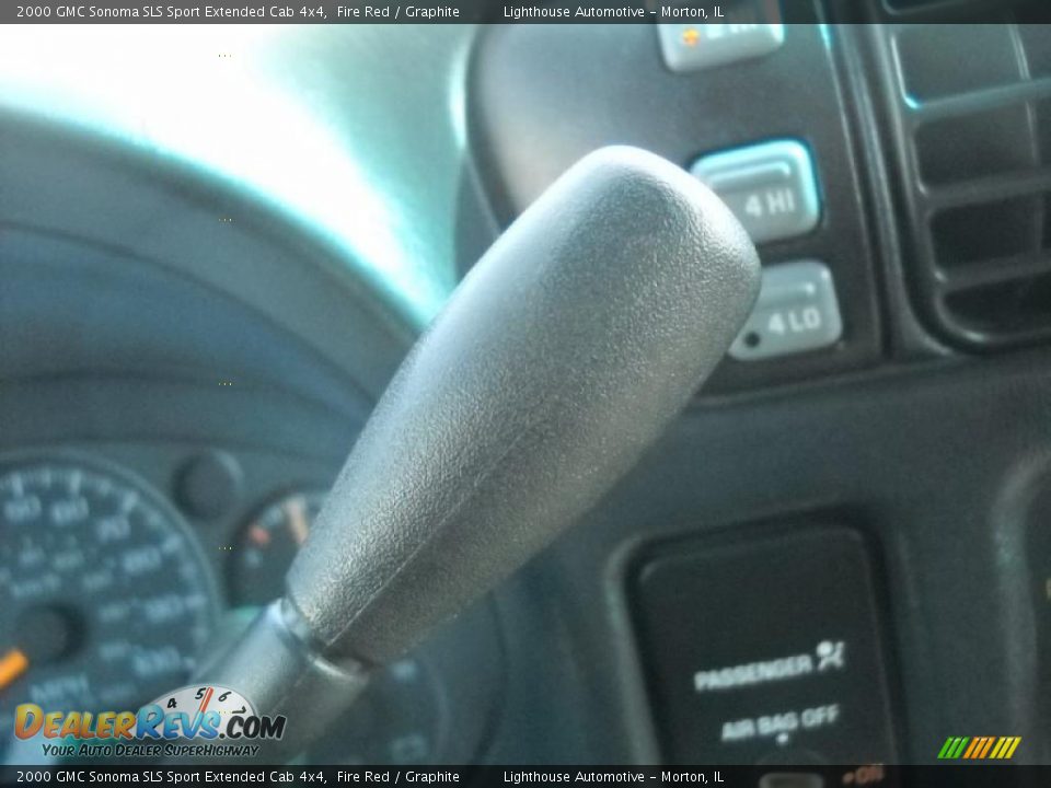 2000 GMC Sonoma SLS Sport Extended Cab 4x4 Fire Red / Graphite Photo #22