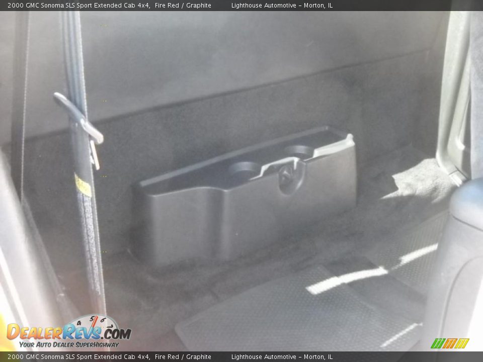 2000 GMC Sonoma SLS Sport Extended Cab 4x4 Fire Red / Graphite Photo #25