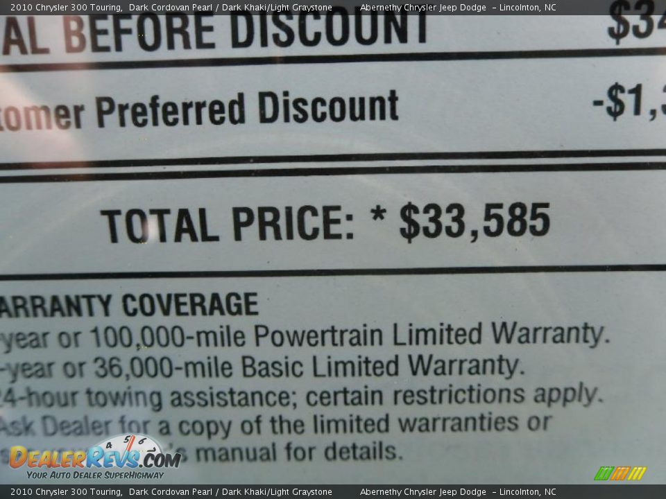 2010 Chrysler 300 Touring Dark Cordovan Pearl / Dark Khaki/Light Graystone Photo #11