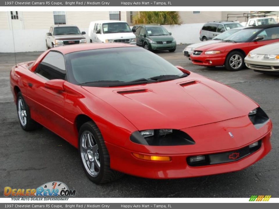 1997 Chevrolet Camaro RS Coupe Bright Red / Medium Grey Photo #3