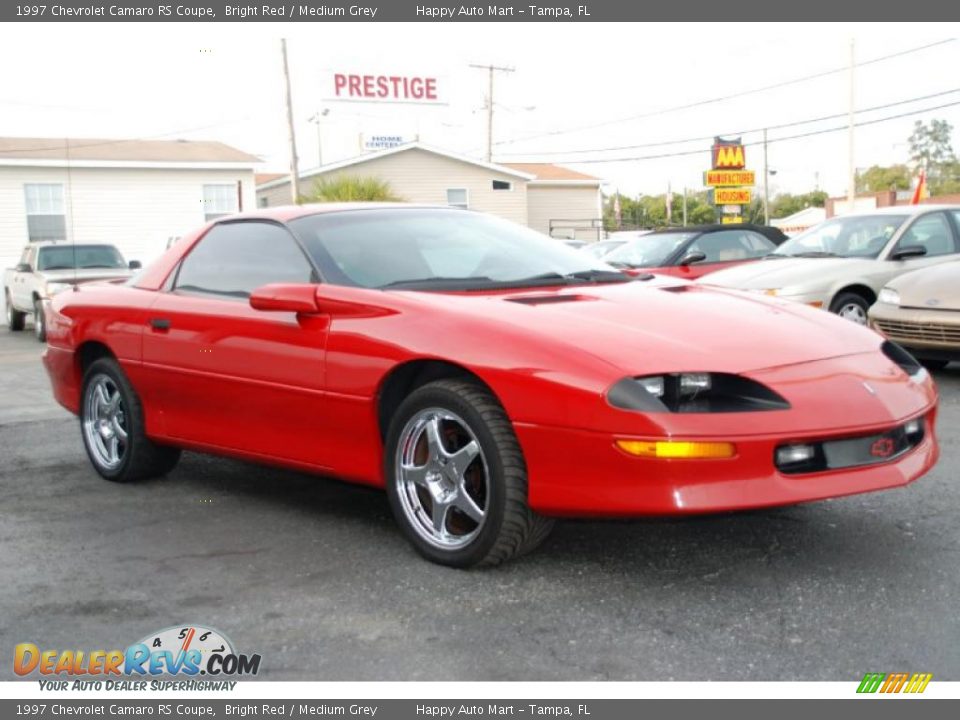 1997 Chevrolet Camaro RS Coupe Bright Red / Medium Grey Photo #8