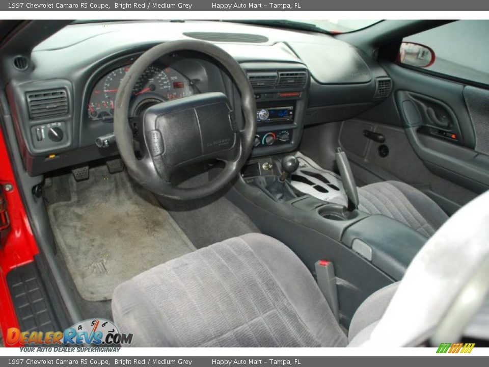 1997 Chevrolet Camaro RS Coupe Bright Red / Medium Grey Photo #17