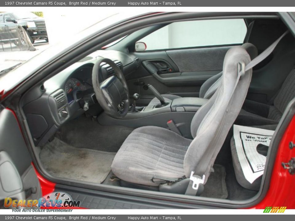 1997 Chevrolet Camaro RS Coupe Bright Red / Medium Grey Photo #19