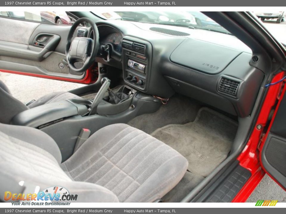 1997 Chevrolet Camaro RS Coupe Bright Red / Medium Grey Photo #21