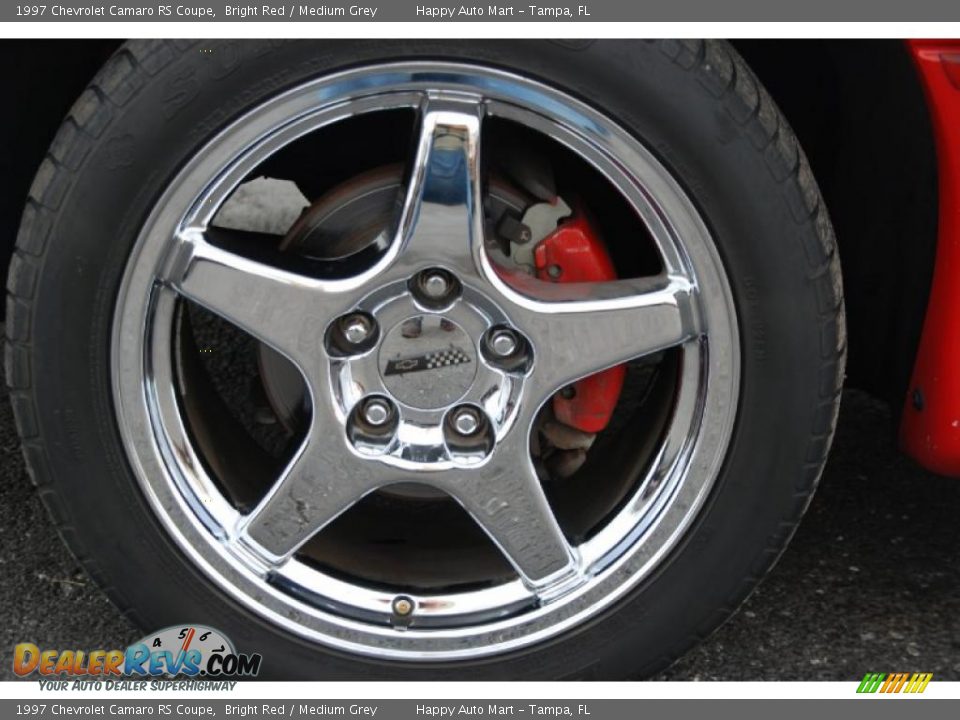 1997 Chevrolet Camaro RS Coupe Bright Red / Medium Grey Photo #29