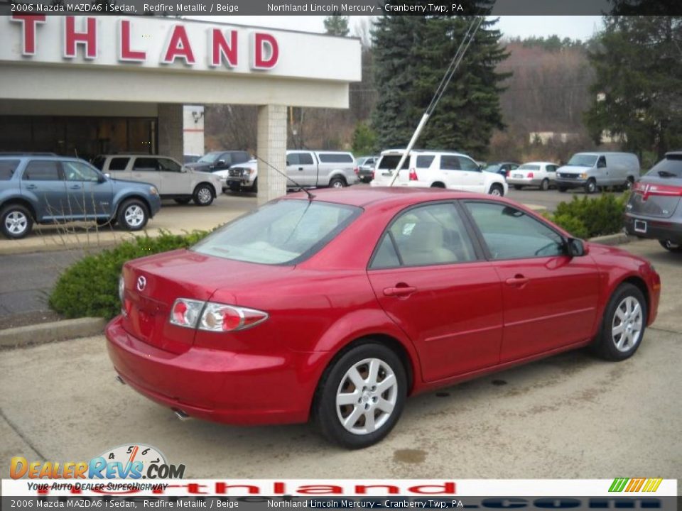 2006 Mazda MAZDA6 i Sedan Redfire Metallic / Beige Photo #2