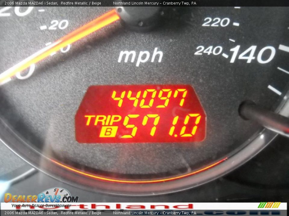2006 Mazda MAZDA6 i Sedan Redfire Metallic / Beige Photo #20