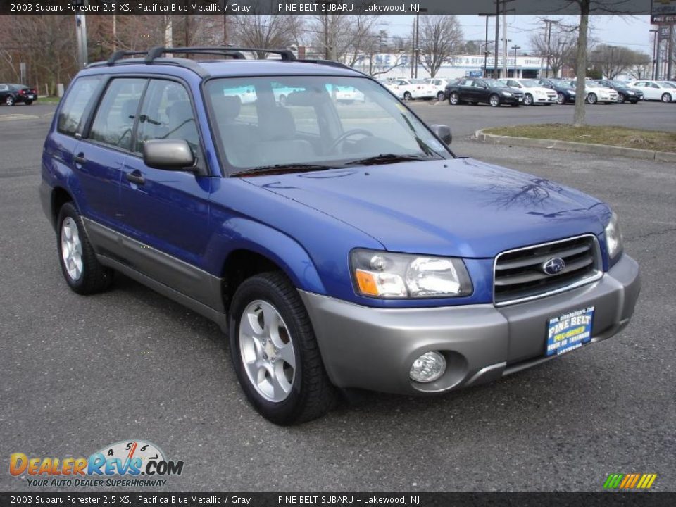 2003 Subaru Forester 2.5 XS Pacifica Blue Metallic / Gray Photo #3