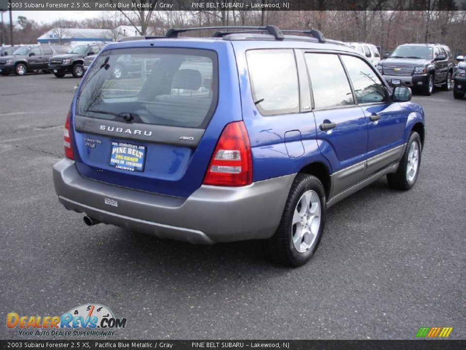 2003 Subaru Forester 2.5 XS Pacifica Blue Metallic / Gray Photo #4