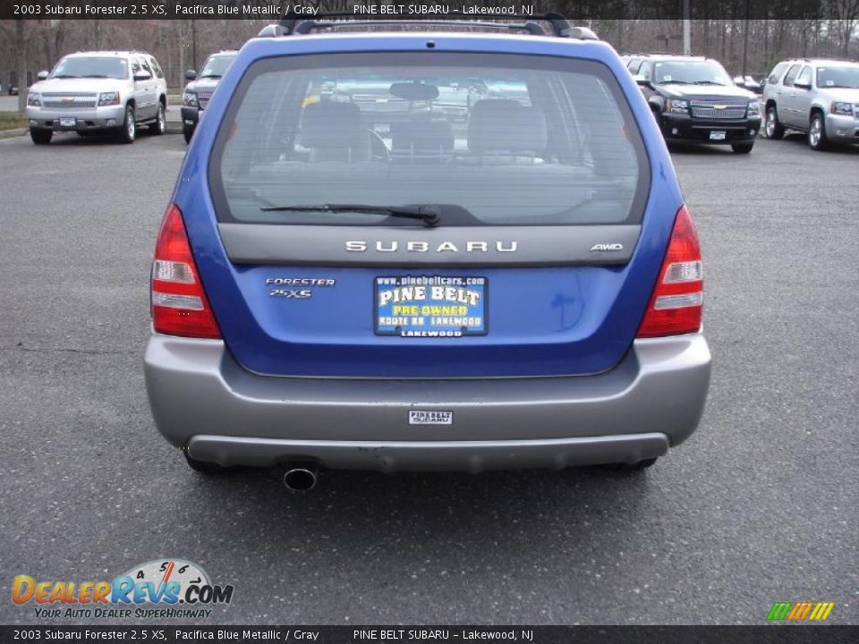 2003 Subaru Forester 2.5 XS Pacifica Blue Metallic / Gray Photo #5
