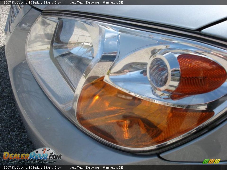 2007 Kia Spectra EX Sedan Silver / Gray Photo #13