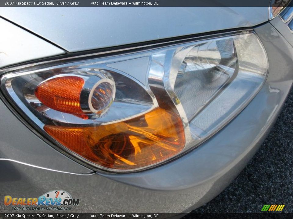 2007 Kia Spectra EX Sedan Silver / Gray Photo #14