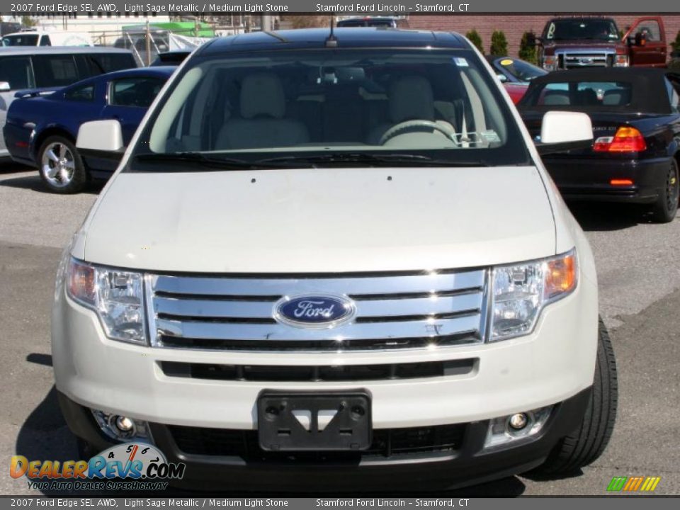 2007 Ford Edge SEL AWD Light Sage Metallic / Medium Light Stone Photo #2