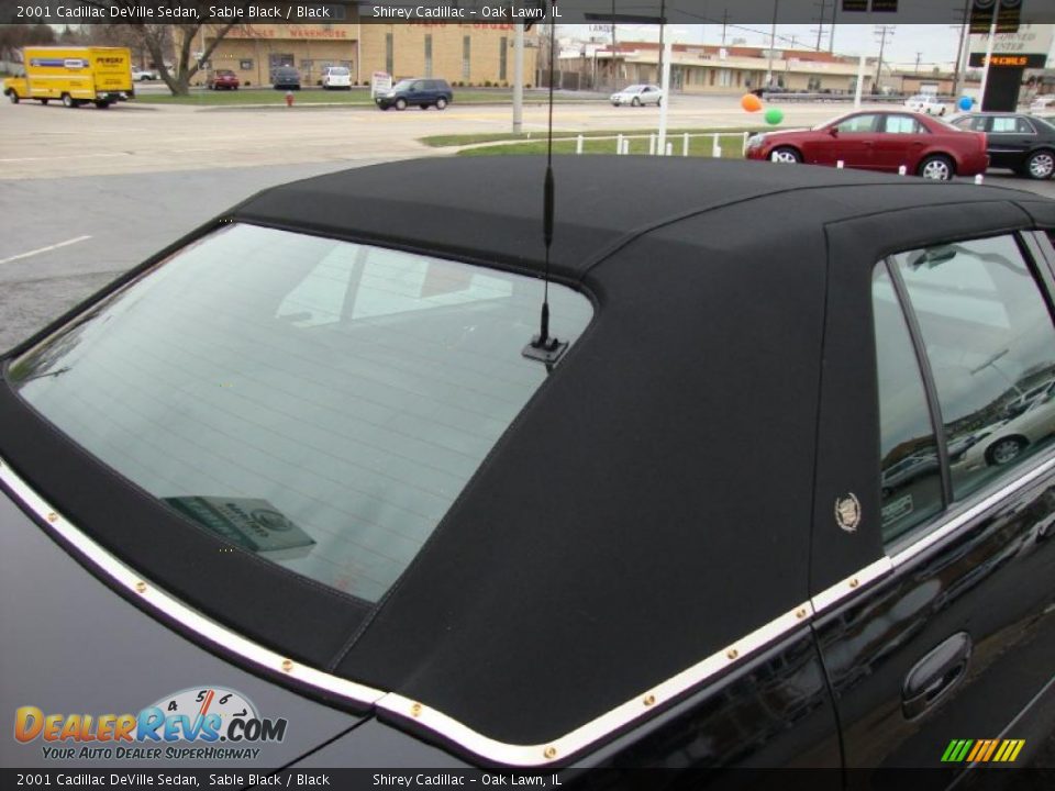 2001 Cadillac DeVille Sedan Sable Black / Black Photo #5