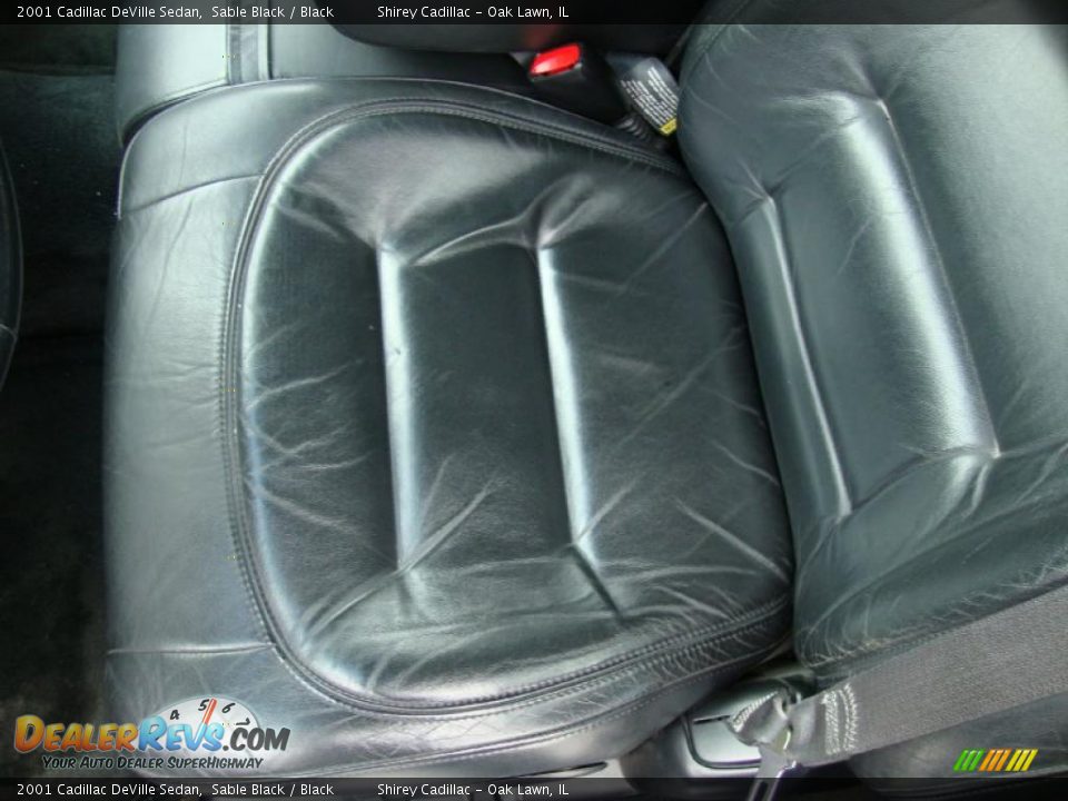 2001 Cadillac DeVille Sedan Sable Black / Black Photo #19