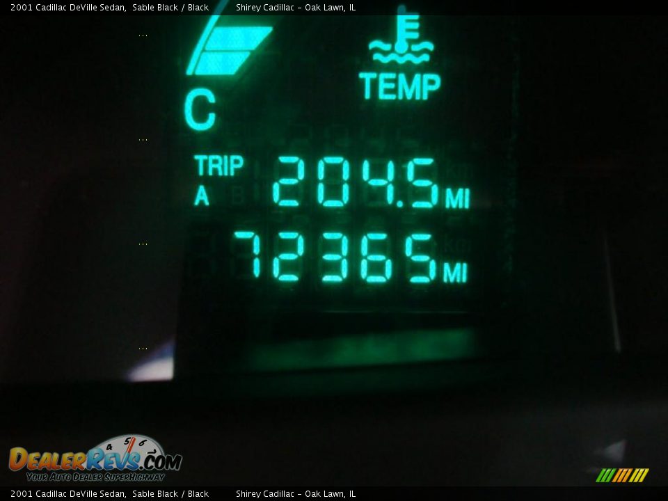 2001 Cadillac DeVille Sedan Sable Black / Black Photo #21