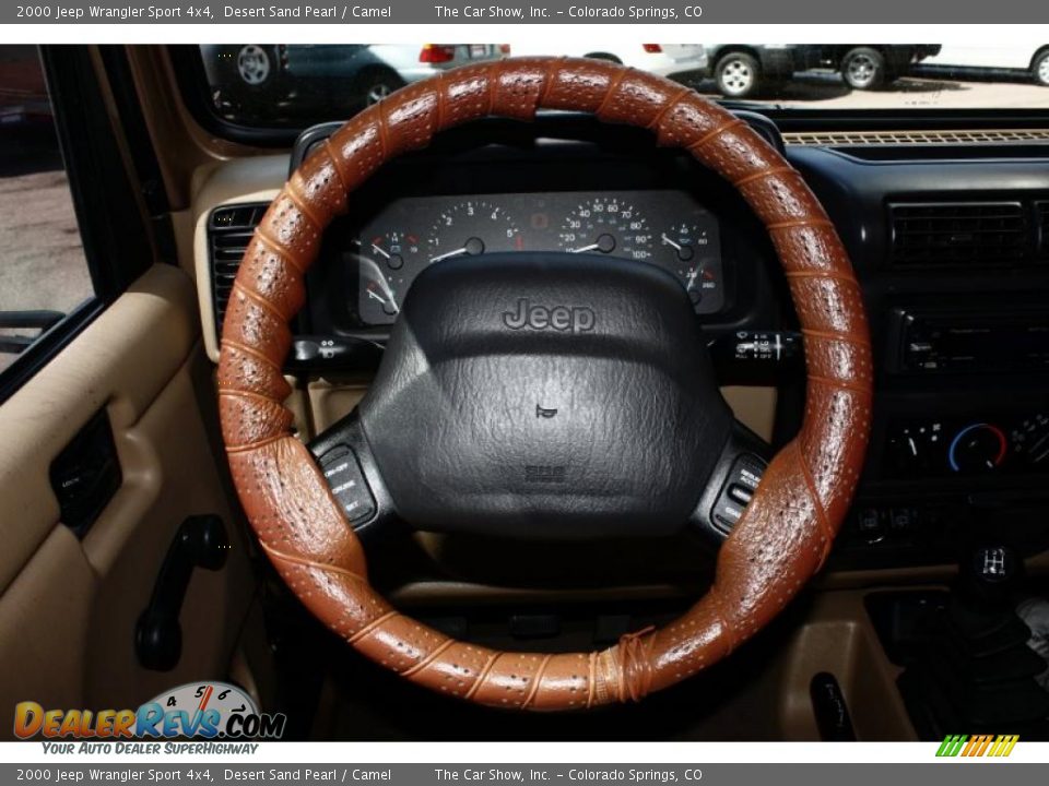 2000 Jeep Wrangler Sport 4x4 Desert Sand Pearl / Camel Photo #7