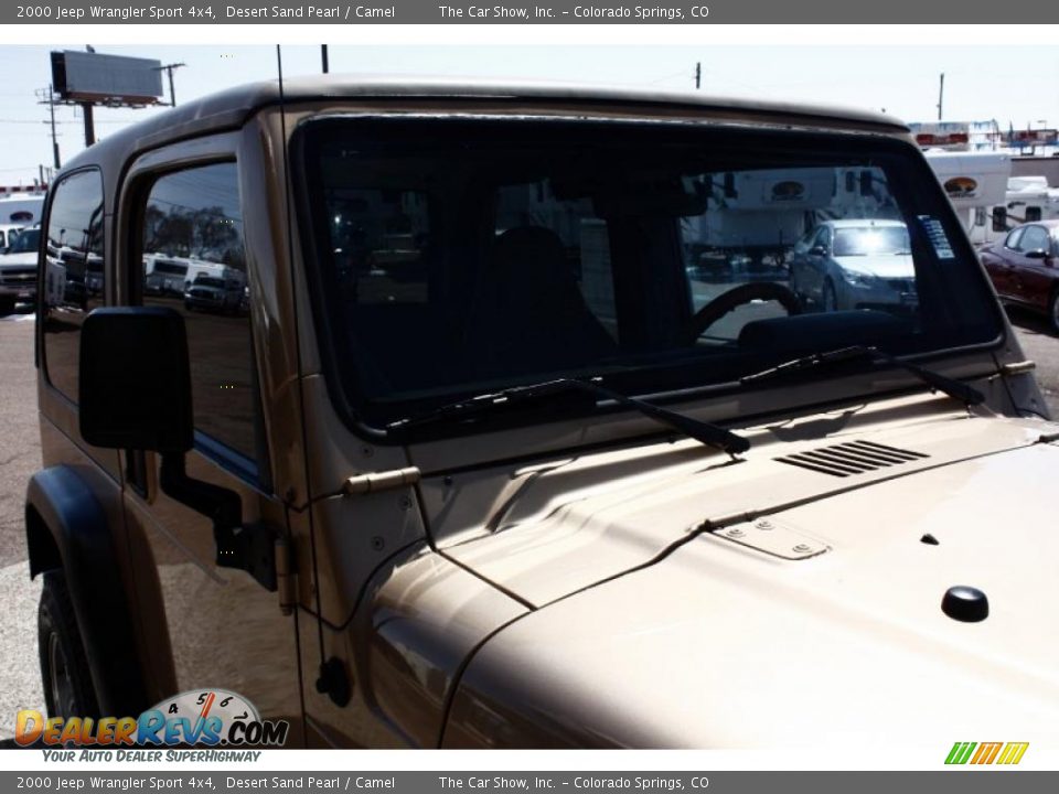 2000 Jeep Wrangler Sport 4x4 Desert Sand Pearl / Camel Photo #15