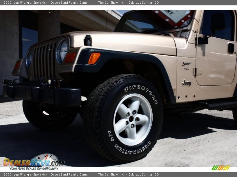 2000 Jeep Wrangler Sport 4x4 Desert Sand Pearl / Camel Photo #20