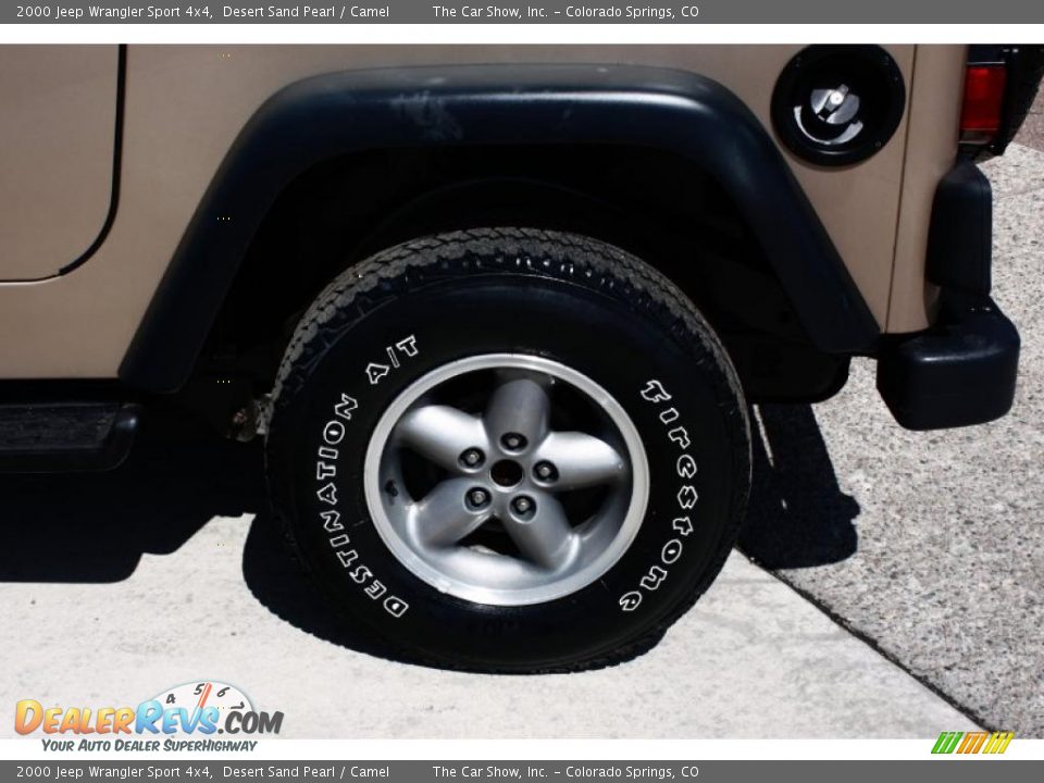 2000 Jeep Wrangler Sport 4x4 Desert Sand Pearl / Camel Photo #21