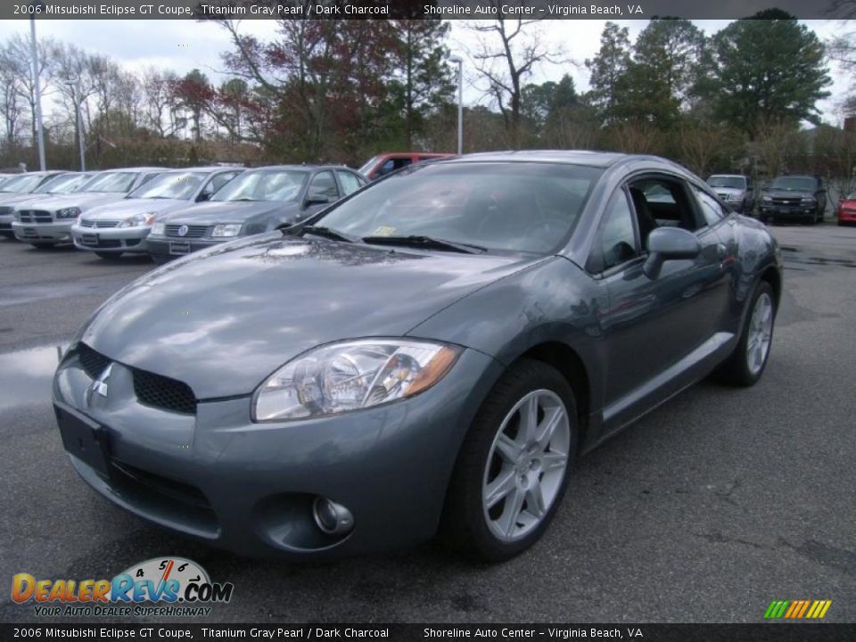 2006 Mitsubishi Eclipse GT Coupe Titanium Gray Pearl / Dark Charcoal Photo #1