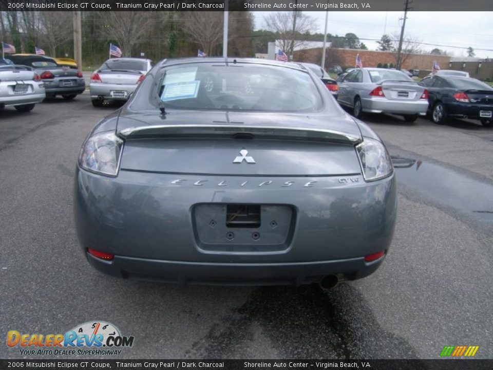 2006 Mitsubishi Eclipse GT Coupe Titanium Gray Pearl / Dark Charcoal Photo #4