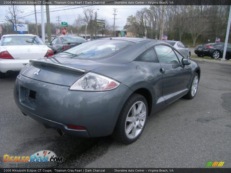2006 Mitsubishi Eclipse GT Coupe Titanium Gray Pearl / Dark Charcoal Photo #5