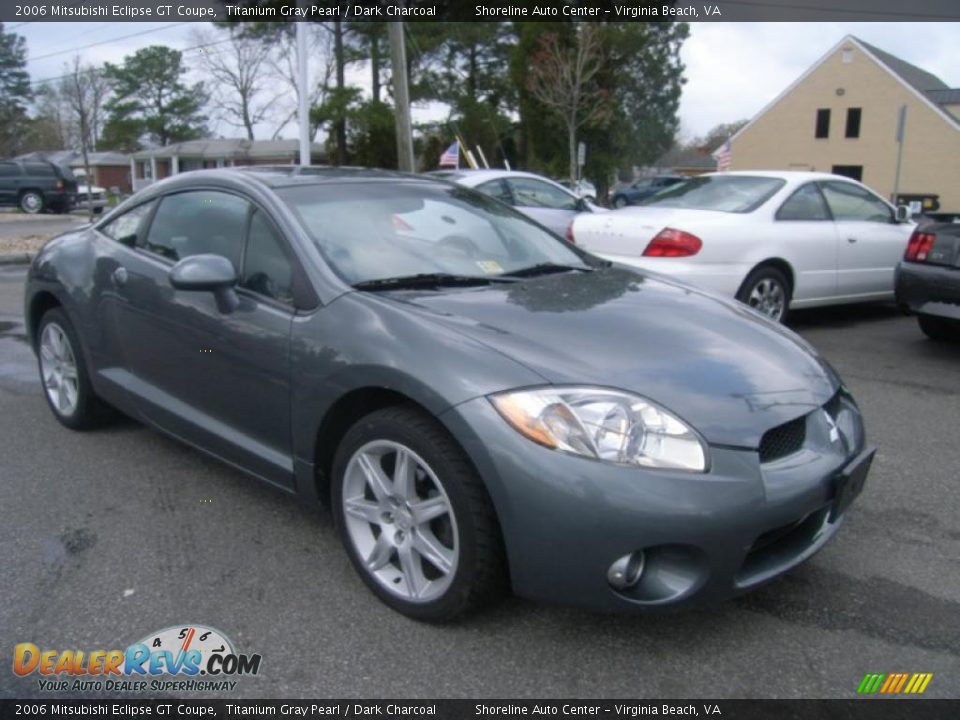 2006 Mitsubishi Eclipse GT Coupe Titanium Gray Pearl / Dark Charcoal Photo #7