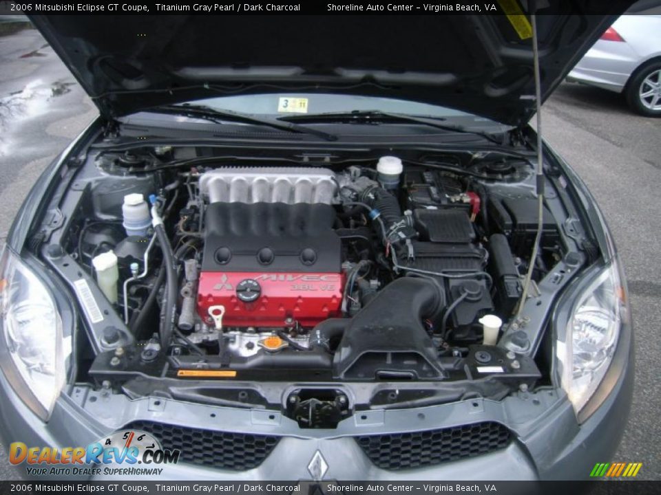 2006 Mitsubishi Eclipse GT Coupe Titanium Gray Pearl / Dark Charcoal Photo #21