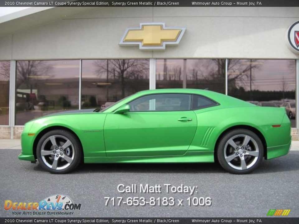 2010 Chevrolet Camaro LT Coupe Synergy Special Edition Synergy Green Metallic / Black/Green Photo #1