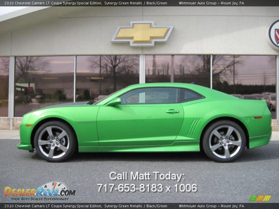 2010 Chevrolet Camaro LT Coupe Synergy Special Edition Synergy Green Metallic / Black/Green Photo #1