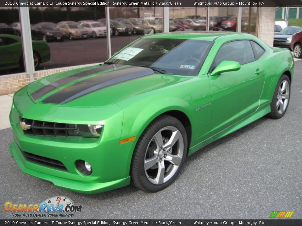 2010 Chevrolet Camaro LT Coupe Synergy Special Edition Synergy Green Metallic / Black/Green Photo #2