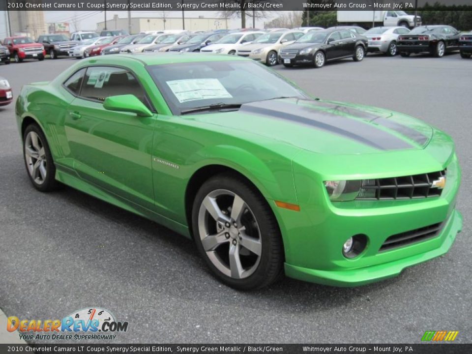 2010 Chevrolet Camaro LT Coupe Synergy Special Edition Synergy Green Metallic / Black/Green Photo #4