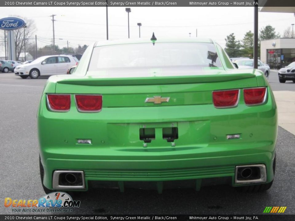 2010 Chevrolet Camaro LT Coupe Synergy Special Edition Synergy Green Metallic / Black/Green Photo #8