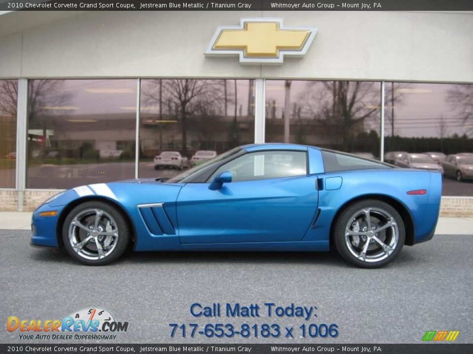 2010 Chevrolet Corvette Grand Sport Coupe Jetstream Blue Metallic / Titanium Gray Photo #1