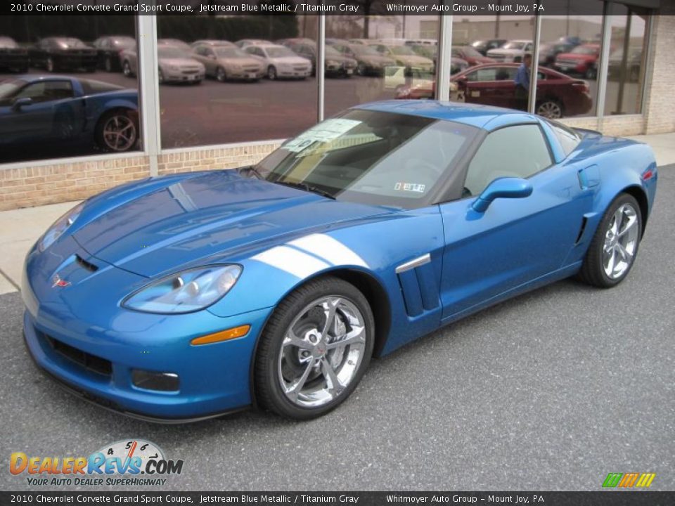 2010 Chevrolet Corvette Grand Sport Coupe Jetstream Blue Metallic / Titanium Gray Photo #2