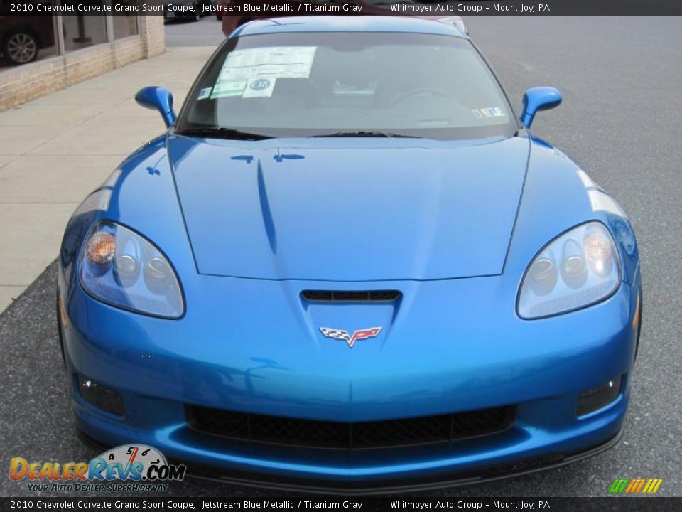 2010 Chevrolet Corvette Grand Sport Coupe Jetstream Blue Metallic / Titanium Gray Photo #3