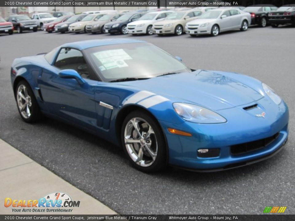 2010 Chevrolet Corvette Grand Sport Coupe Jetstream Blue Metallic / Titanium Gray Photo #4