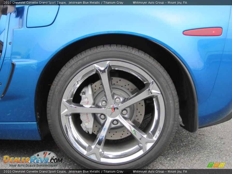 2010 Chevrolet Corvette Grand Sport Coupe Jetstream Blue Metallic / Titanium Gray Photo #13