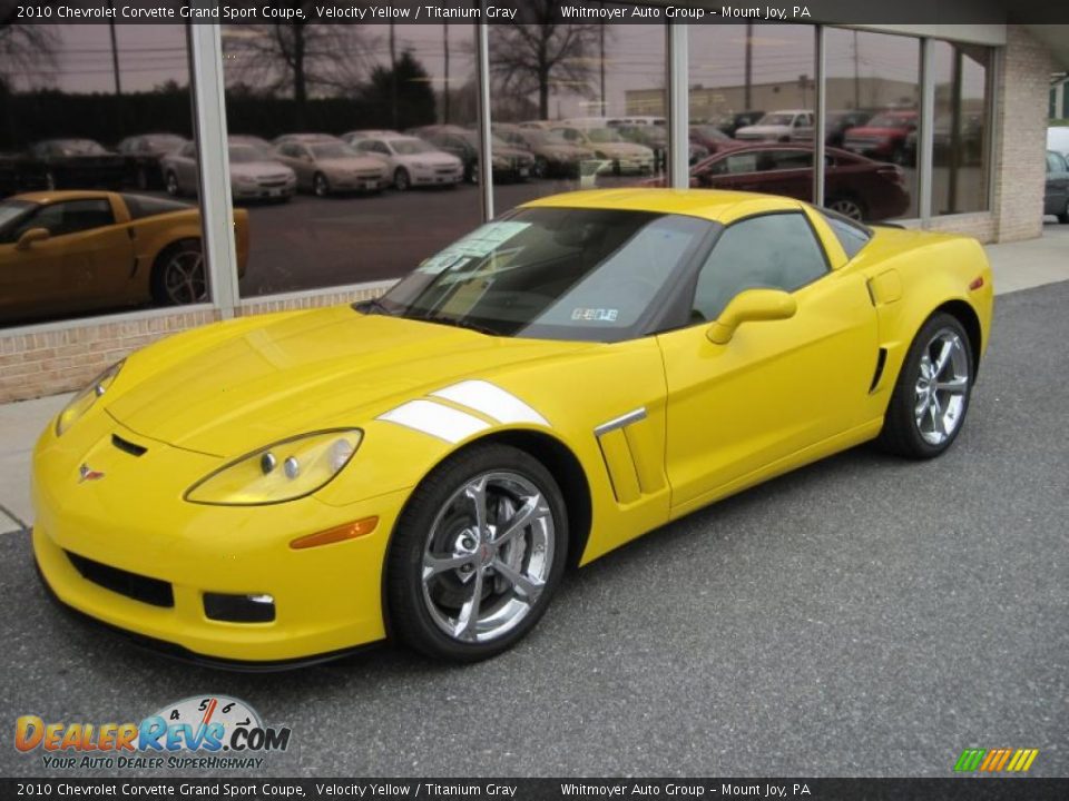 2010 Chevrolet Corvette Grand Sport Coupe Velocity Yellow / Titanium Gray Photo #2