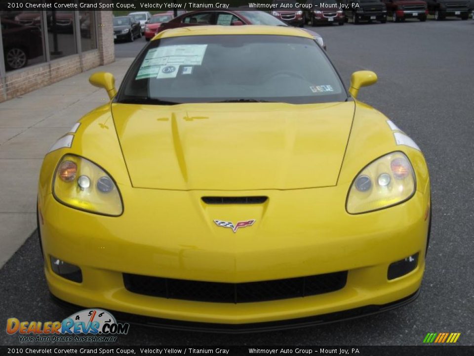 2010 Chevrolet Corvette Grand Sport Coupe Velocity Yellow / Titanium Gray Photo #3
