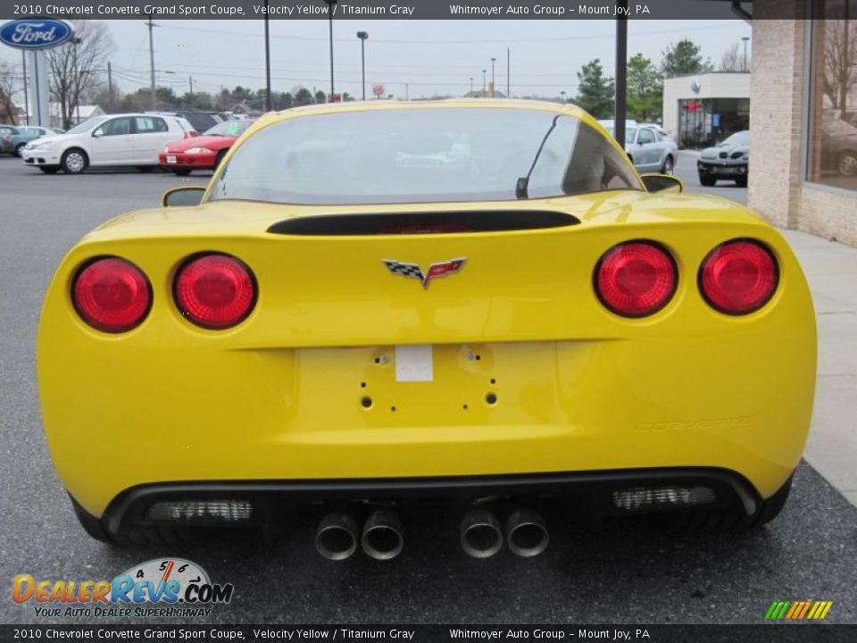 2010 Chevrolet Corvette Grand Sport Coupe Velocity Yellow / Titanium Gray Photo #10