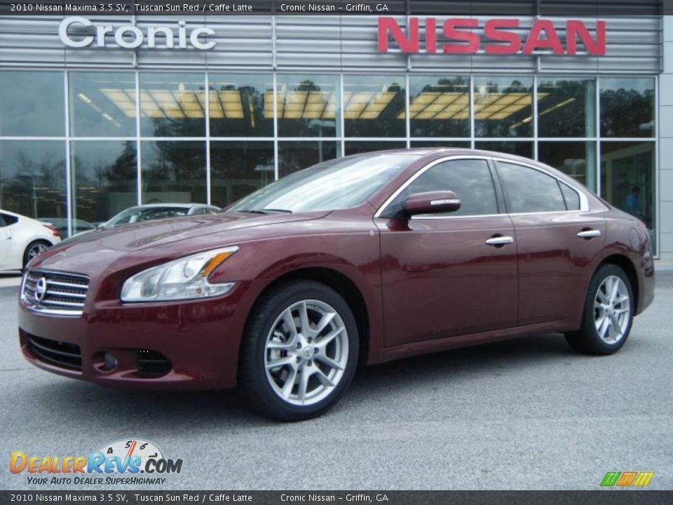 2010 Nissan Maxima 3.5 SV Tuscan Sun Red / Caffe Latte Photo #1