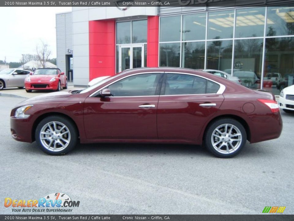 2010 Nissan Maxima 3.5 SV Tuscan Sun Red / Caffe Latte Photo #2