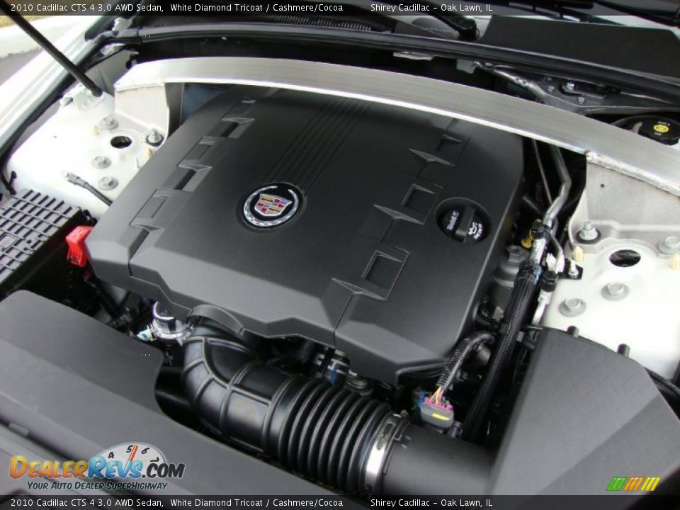 2010 Cadillac CTS 4 3.0 AWD Sedan White Diamond Tricoat / Cashmere/Cocoa Photo #15