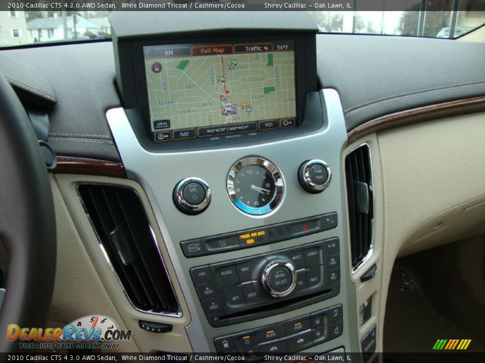 2010 Cadillac CTS 4 3.0 AWD Sedan White Diamond Tricoat / Cashmere/Cocoa Photo #18