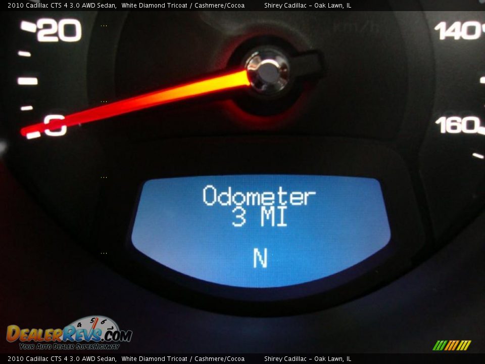 2010 Cadillac CTS 4 3.0 AWD Sedan White Diamond Tricoat / Cashmere/Cocoa Photo #20